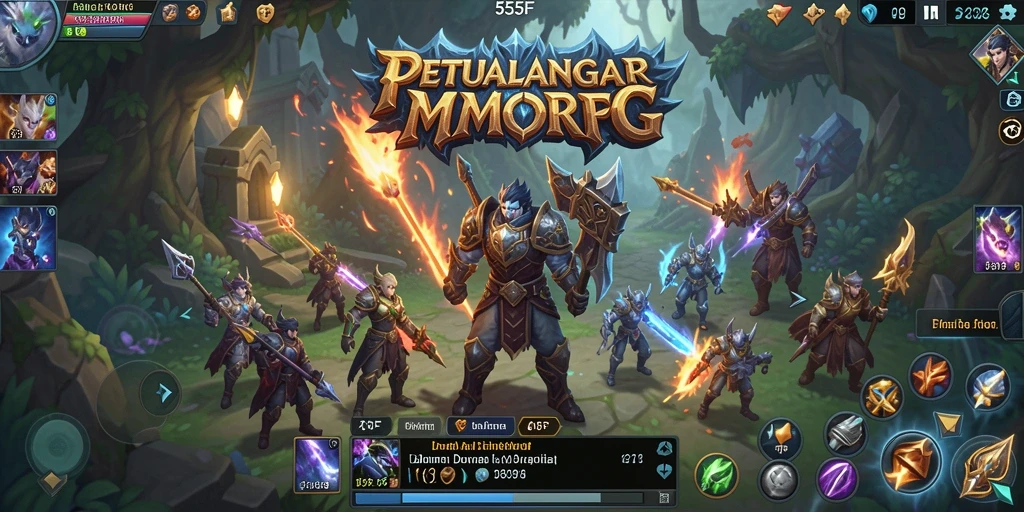 Screenshot gameplay <strong>555F</strong> menunjukkan aksi seru dalam pertempuran.