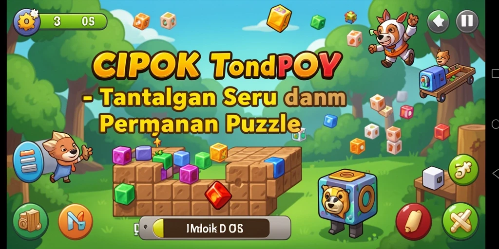 Tampilan gameplay menarik dari CIPOK saat menyelesaikan teka-teki.