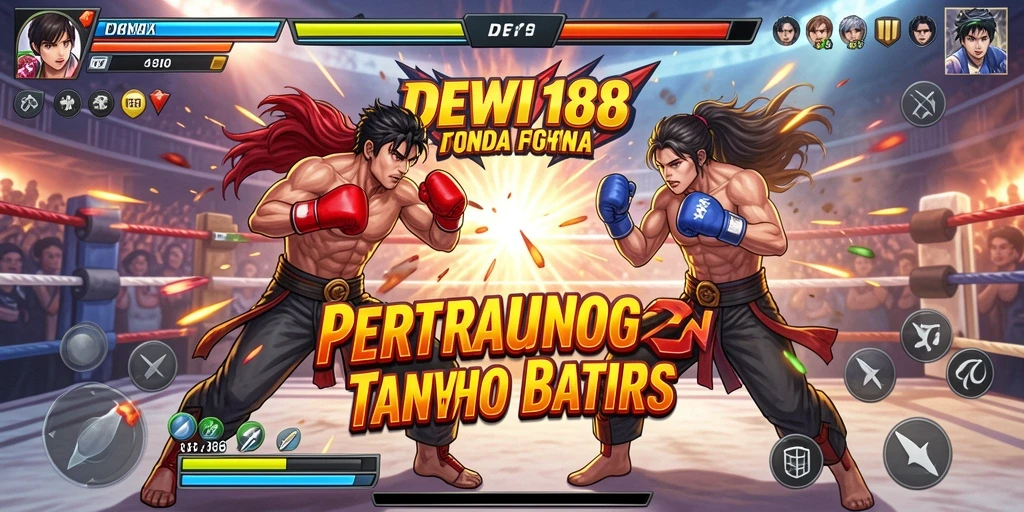 Screenshot gameplay DEWI188 yang menunjukkan aksi pertarungan mendebarkan.
