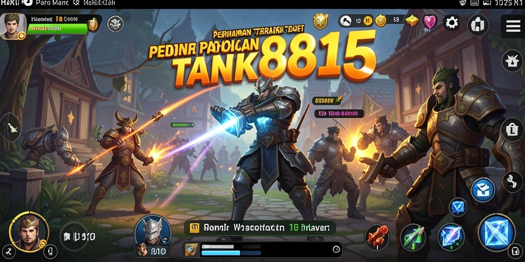 Tampilan gameplay mendebarkan di HOKI8815 dalam pertempuran strategi.