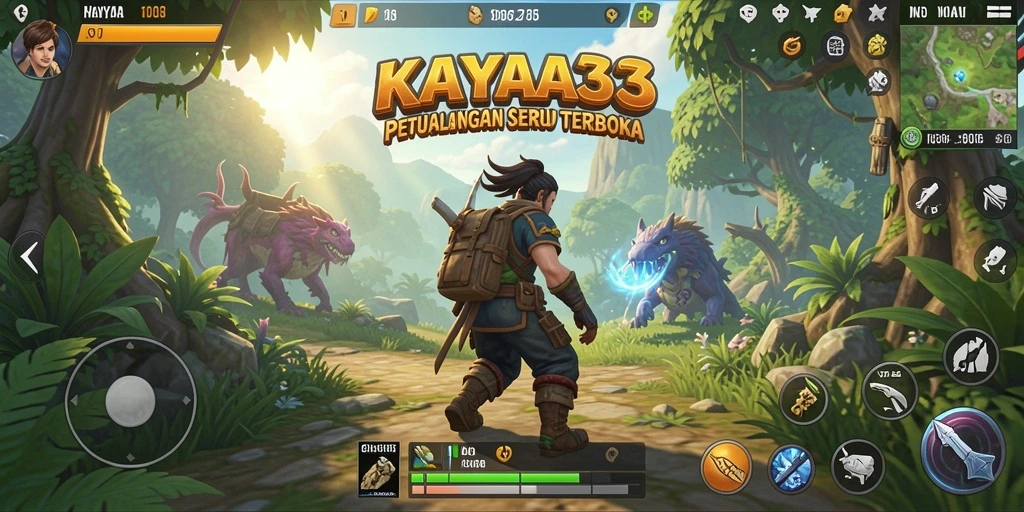 Gameplay KAYA33 yang penuh petualangan di dunia terbuka.