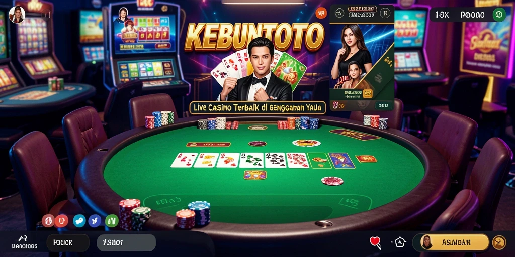 Tampilan gameplay Live Casino yang menarik dan interaktif.