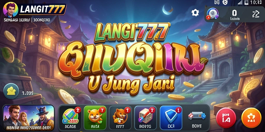Screenshot LANGIT777 menampilkan gameplay QiuQiu yang mendebarkan.