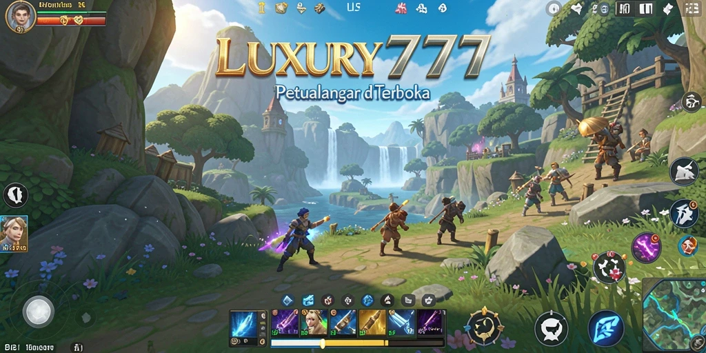 Tangkapan layar dari gameplay LUXURY777 yang menampilkan eksplorasi dunia terbuka.
