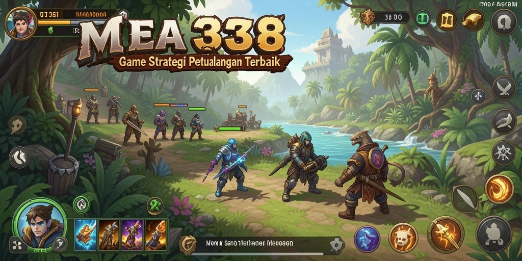 Screenshot gameplay MEGA338 yang menampilkan pertempuran yang seru.