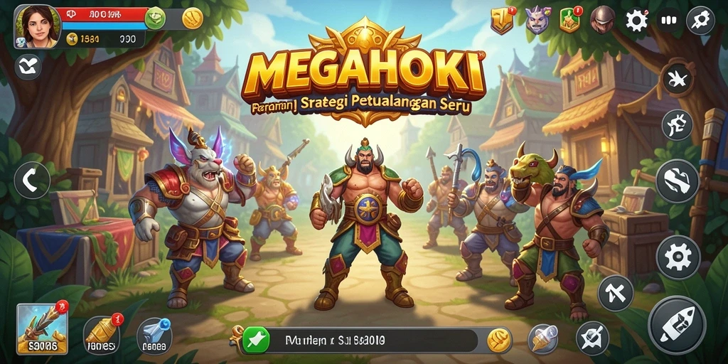 Tampilan menarik dari gameplay MEGAHOKI yang penuh strategi.