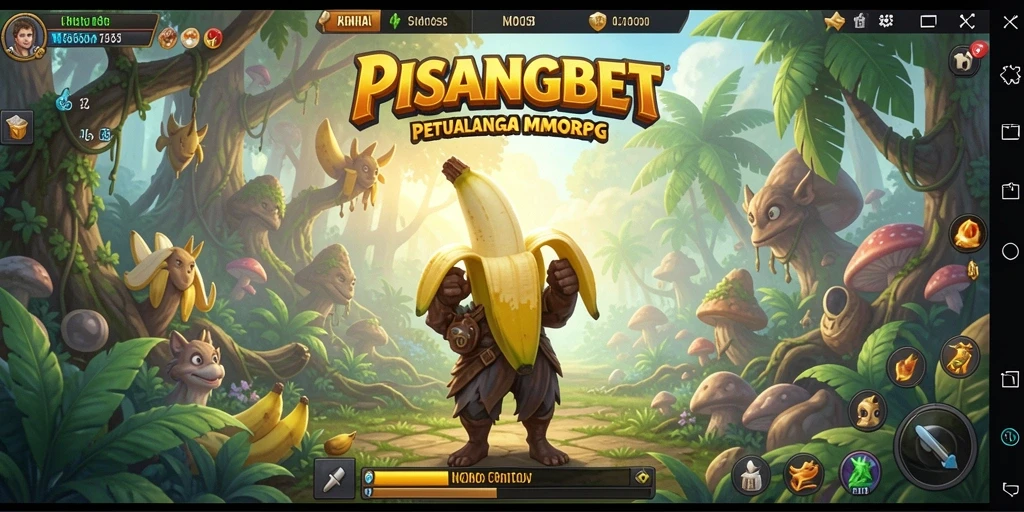 Screenshot PISANGBET menampilkan aksi pertarungan yang seru dalam MMORPG.