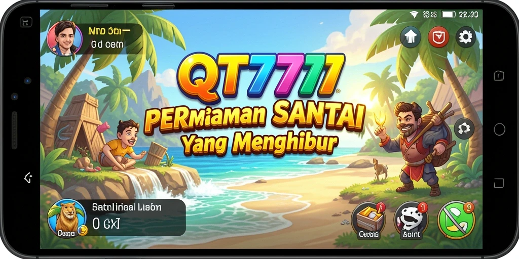 Screenshot menunjukkan gameplay menarik dan grafis cerah QT777.