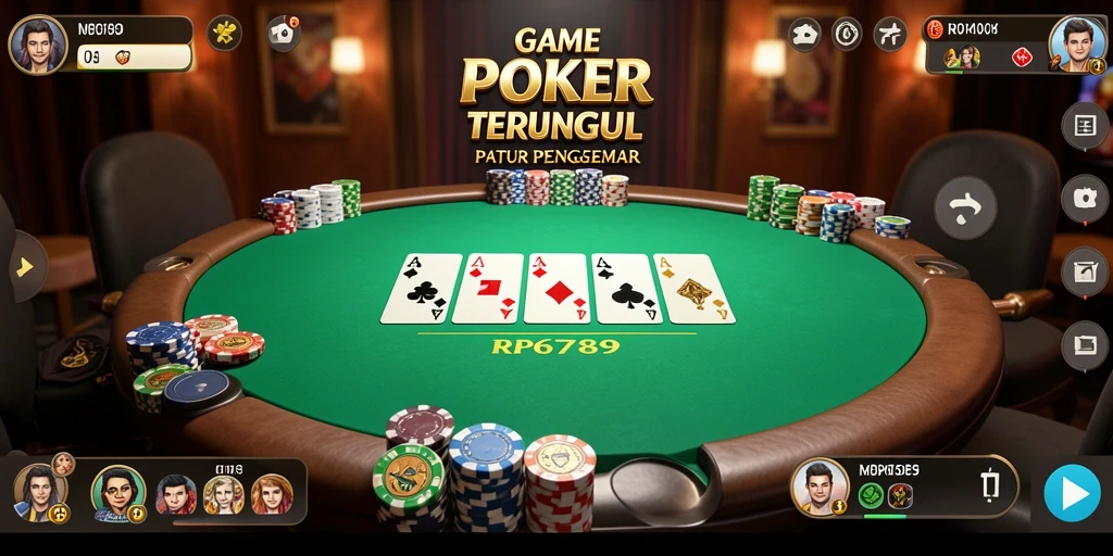 Screenshot dari gameplay Poker yang menarik di RP6789.