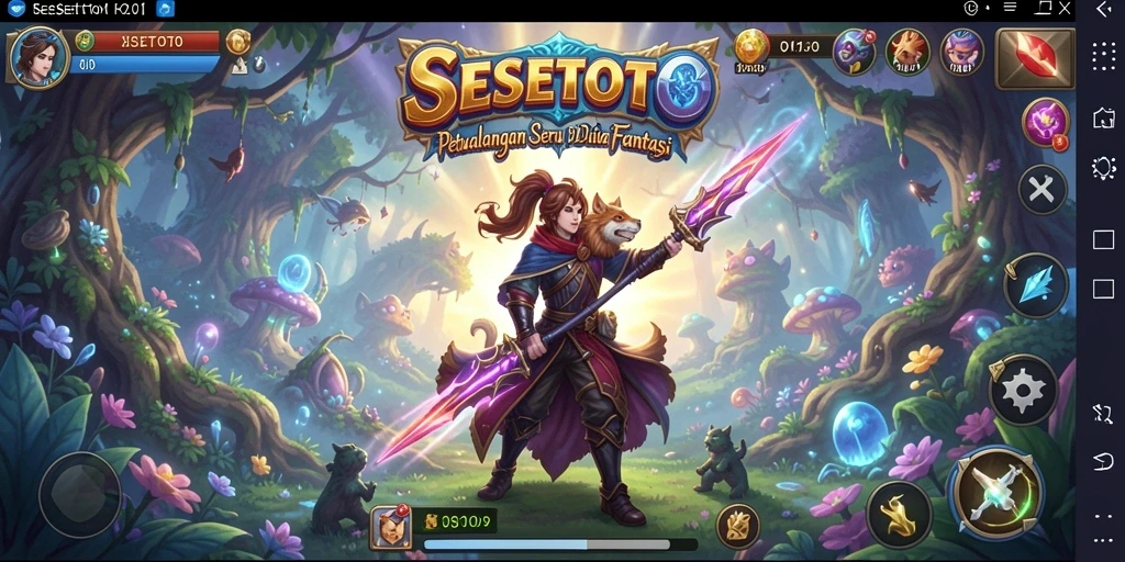 Tangkapan layar gameplay SESETOTO yang menunjukkan aksi seru petualangan.